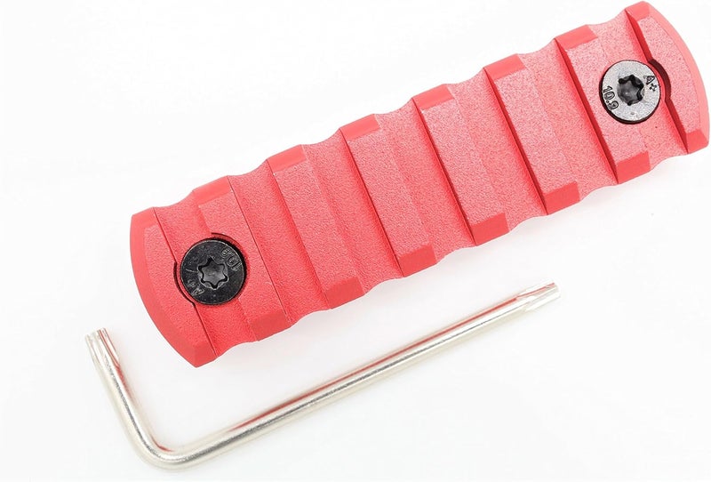 Active8 5,7,9,11,13 Slot M-lok Picatinny Rail Lightweight Aluminum Weaver Rail Section Red for Mlok Rail System - Image 3